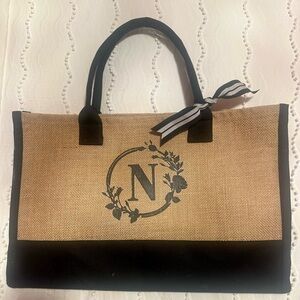 Black and Tan Tote Bag